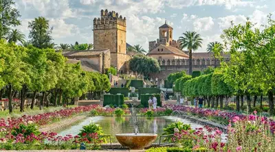 Jardín al aire libre en La posada Cordobesa