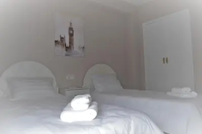 Cama o camas de una habitación en La posada Cordobesa