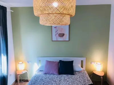 Cama o camas de una habitación en Posada de la Judería III