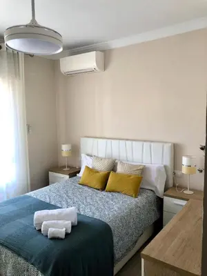 Cama o camas de una habitación en Apartamento Parquesol