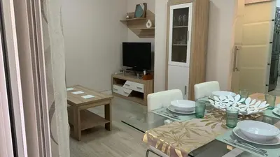 Una televisión o centro de entretenimiento en Apartamento Parquesol