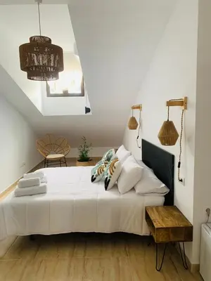 Cama o camas de una habitación en Apartamento Las Minas
