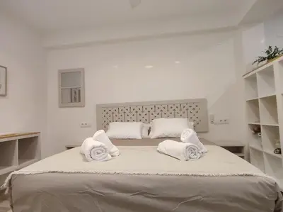 Cama o camas de una habitación en Aloja Córdoba