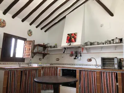 Una cocina o zona de cocina en Cortijo el Ciego