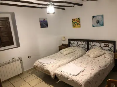 Cama o camas de una habitación en Cortijo el Ciego