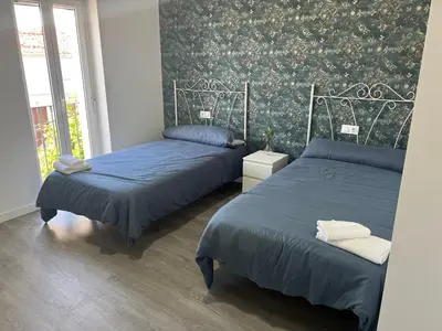 Cama o camas de una habitación en Casa Rural La Granja de Torrehermosa TR-BA-00291
