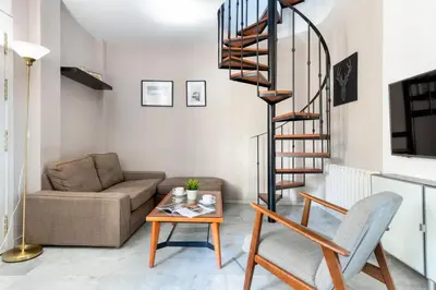 Zona de estar de Apartamento con terraza en Sevilla centro by Rent Me