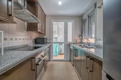 Una cocina o zona de cocina en Verso Andaluz, Parking junto al centro