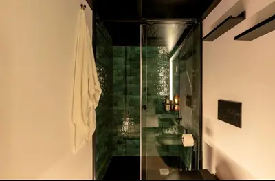 Un baño de loft santa justa