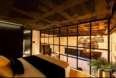 Zona de estar de loft santa justa