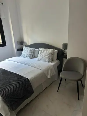 Cama o camas de una habitación en Apartamento próximo al centro de 2 dormitorios