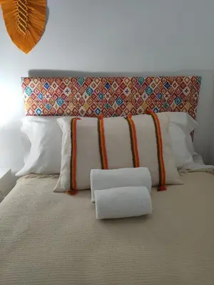 Cama o camas de una habitación en GRUPO LIMCOTEL EL MIRADOR DE LOS ABUELOS