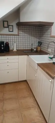 Una cocina o zona de cocina en Apartamento rural Dúplex del monte