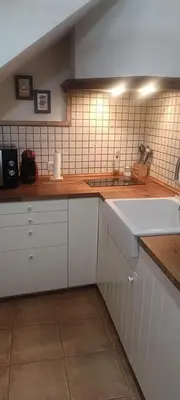 Una cocina o zona de cocina en Apartamento rural Dúplex del monte
