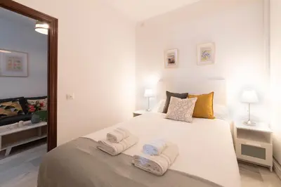 Cama o camas de una habitación en Alohamundi Torres