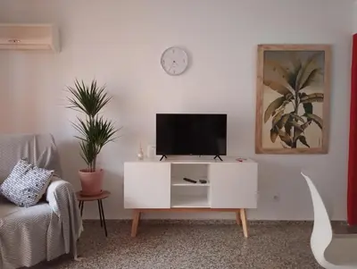 Una televisión o centro de entretenimiento en La Paloma