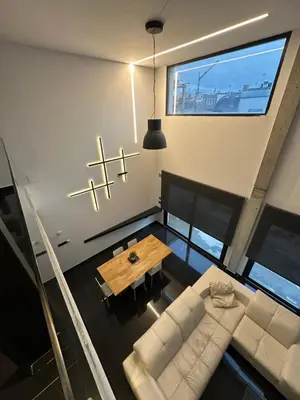 Zona de estar de Casa Bulevar - Exclusiva casa muy moderna en zona tranquila