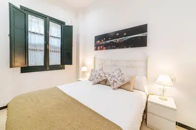Cama o camas de una habitación en Alohamundi Lumbreras IV