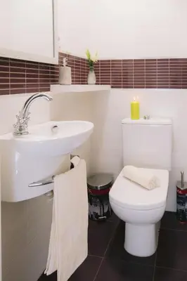 Un baño de Piso compartido Delyrent, Reja