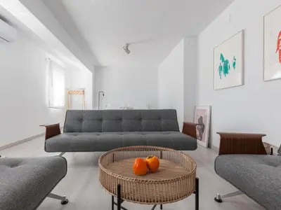 Zona de estar de Ático de ensueño en el Corazón de Sevilla Wifi AC