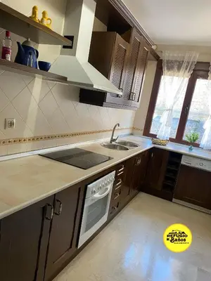 Una cocina o zona de cocina en Refugio de Baños