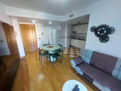 Una cocina o zona de cocina en Apartamento CentroLinares Con Parking