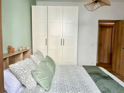 Cama o camas de una habitación en Hispalis Columnas de la Alameda