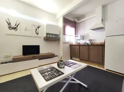 Una cocina o zona de cocina en Apartamentos Rincón del Roldán - La Rinconada