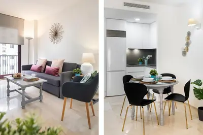 Zona de estar de Magno Apartments Santa Justa