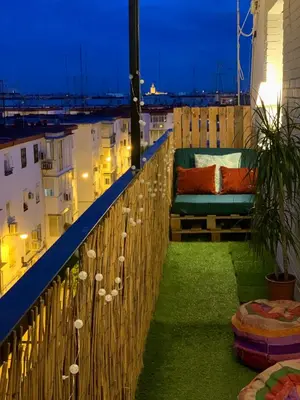 Un balcón o terraza de Ático cielo de la Macarena