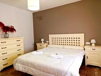 Cama o camas de una habitación en Tu Casita Rural