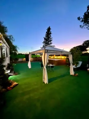 Jardín al aire libre en Nómada, Casa Cerca de Sevilla
