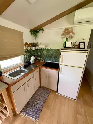 Una cocina o zona de cocina en Nómada, Casa Cerca de Sevilla