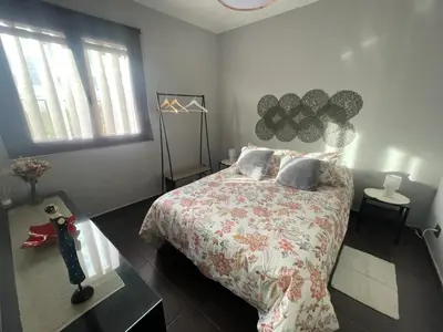 Cama o camas de una habitación en Donde habita el olvido