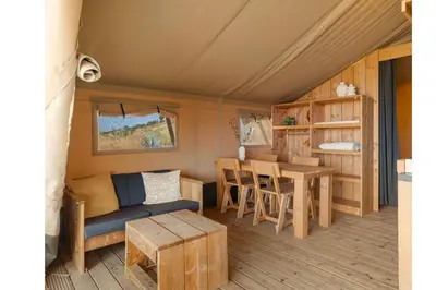 Zona de estar de Cactus Hill - Safari Tents - Caminito del Rey