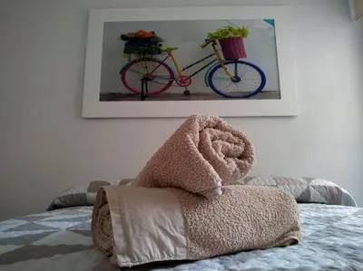 Cama o camas de una habitación en Apartamento Premium, Relax & Confort - Parking Gratis