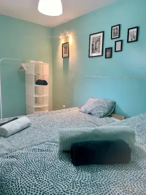 Cama o camas de una habitación en El Txoko Andaluz