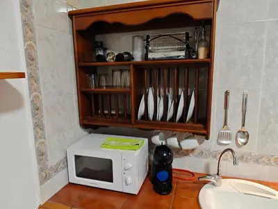 Una cocina o zona de cocina en Apartamentos rurales Entrecaminos