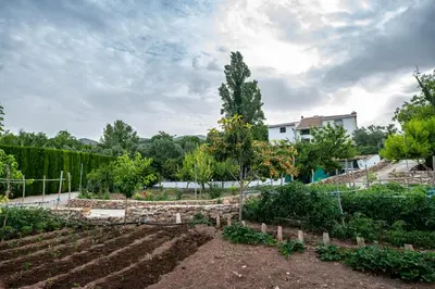Jardín al aire libre en Alojamiento turístico Loma Alta