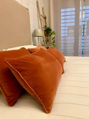 Cama o camas de una habitación en Nuevo Moderno Apartamento de Lujo