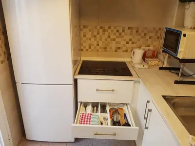 Una cocina o zona de cocina en Apartamentos Marco Sancho Centro-Alameda-Setas
