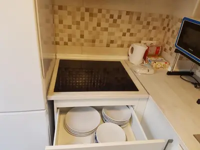 Una cocina o zona de cocina en Apartamentos Marco Sancho Centro-Alameda-Setas