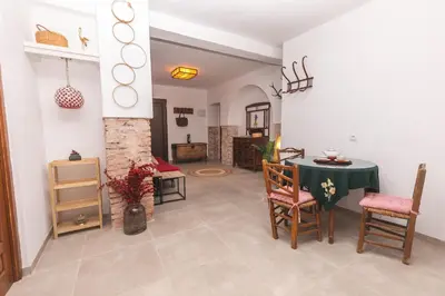 Zona de estar de La Tejuela - Casa en Andújar independiente con piscina