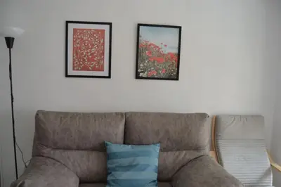 Zona de estar de Cozy and well connected apartment