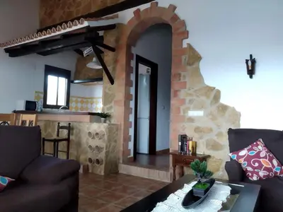 Zona de estar de La sombra del lagarto