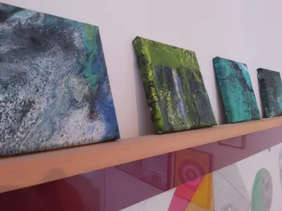 Plano de Luminoso apartamento en el centro, con mucho arte