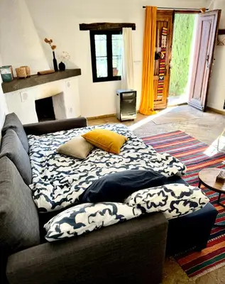 Cama o camas de una habitación en Romantisches Apartment, Finca nahe Malaga