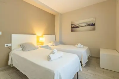 Cama o camas de una habitación en Apartamento Al Medina Córdoba