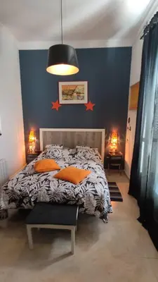 Cama o camas de una habitación en Hotel Casa Grande