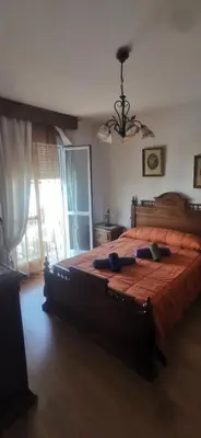Cama o camas de una habitación en HOGAREÑO ADOSADO EN EL PUEBLO DE ARDALES